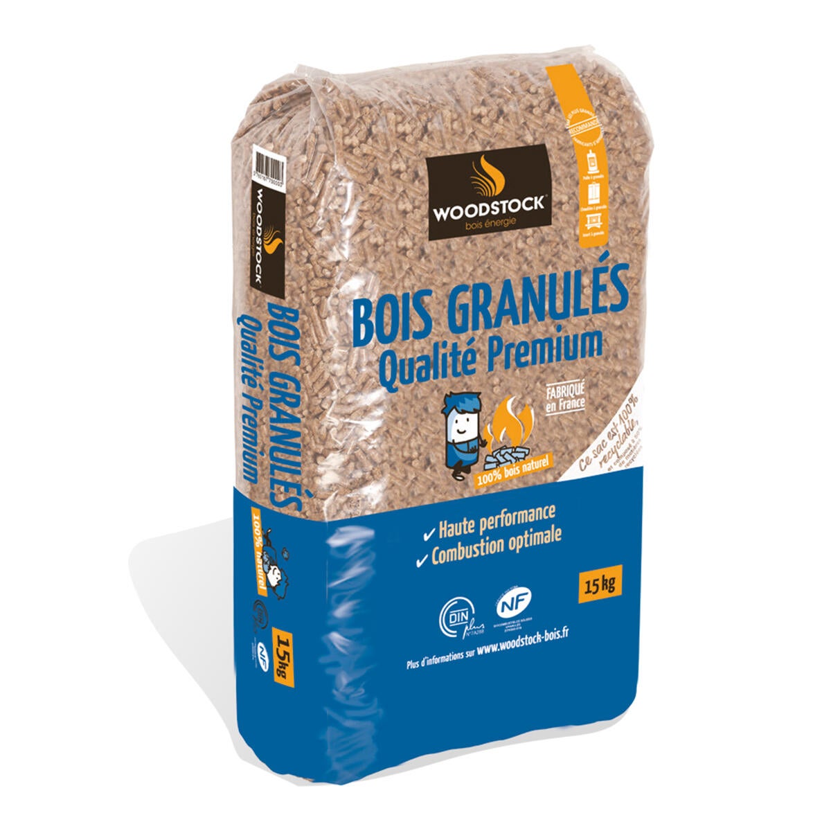 Sac de granulés de bois Woodstock 15 kg